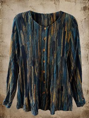 Ethyl Boho Button Front Blouse - NWT